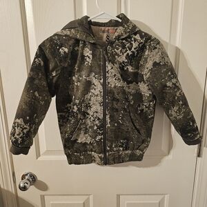 RedHead Silent-Hide Insulated Jacket Youth green/multi camouflage Size S